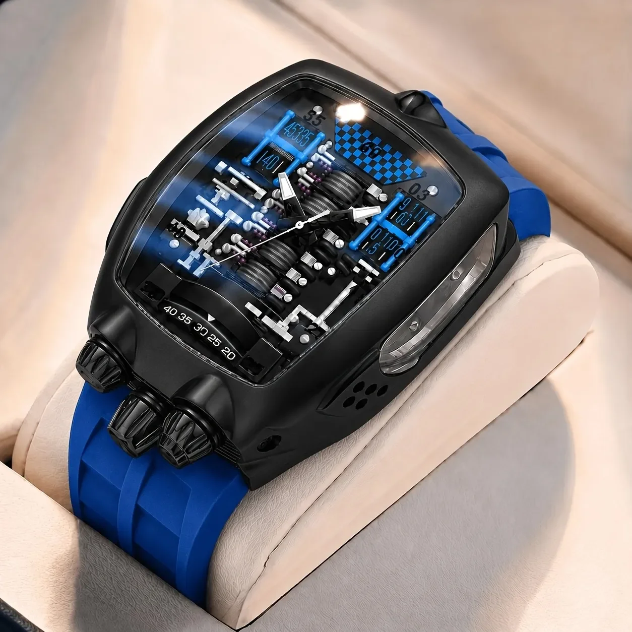 1pcs Men's black dial alloy strap vintage fashion tonneau sporty details Quartz Watch for business party holiday
1pcs Men's black dial alloy strap vintage fashion tonneau sporty details Quartz Watch for business party holiday