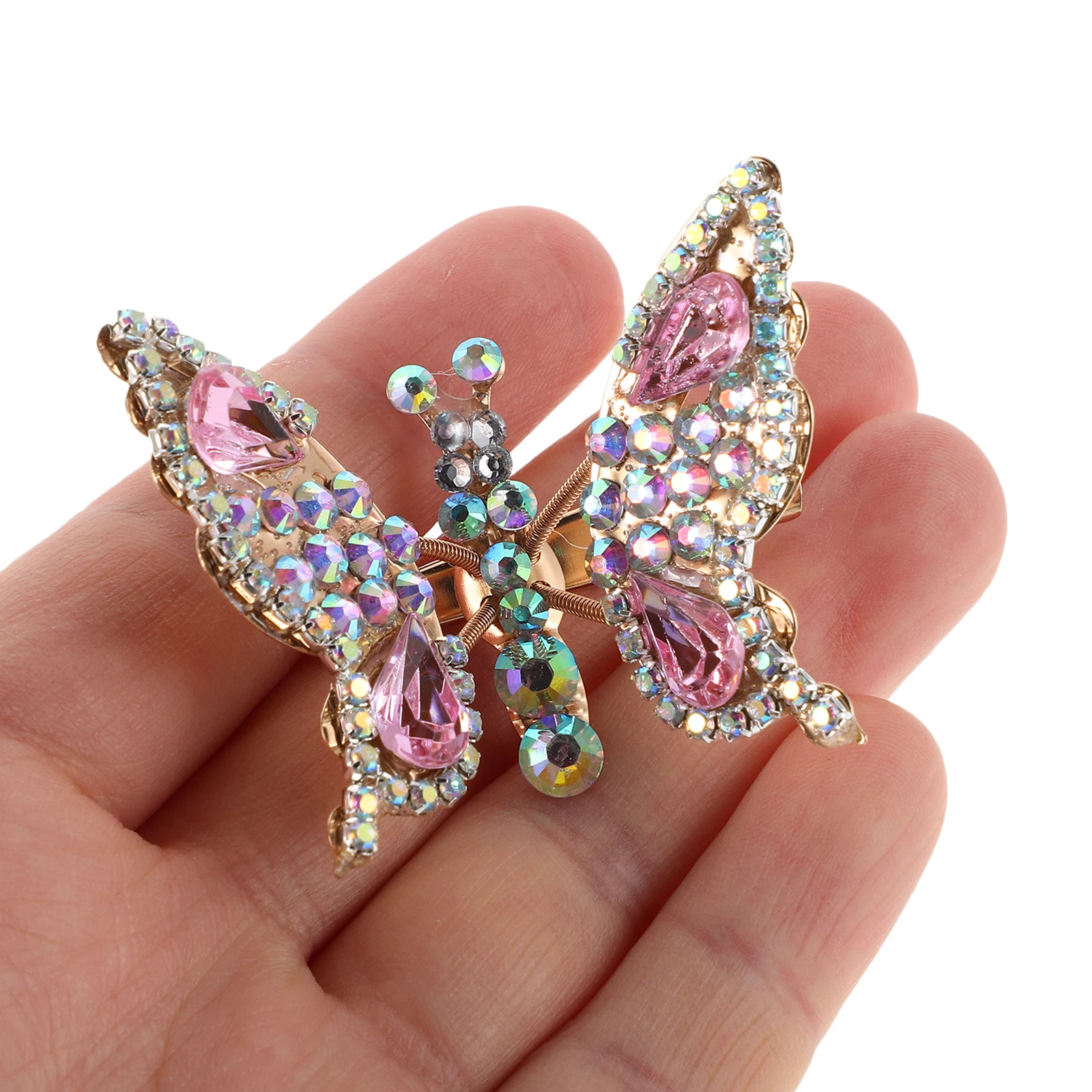 Butterfly Wings Hair Clip Fashionable Accessories Clips Metal Moving Bang for Girls Rhinestone Elegant Decorations Women
Butterfly Wings Hair Clip Fashionable Accessories Clips Metal Moving Bang for Girls Rhinestone Elegant Decorations Women