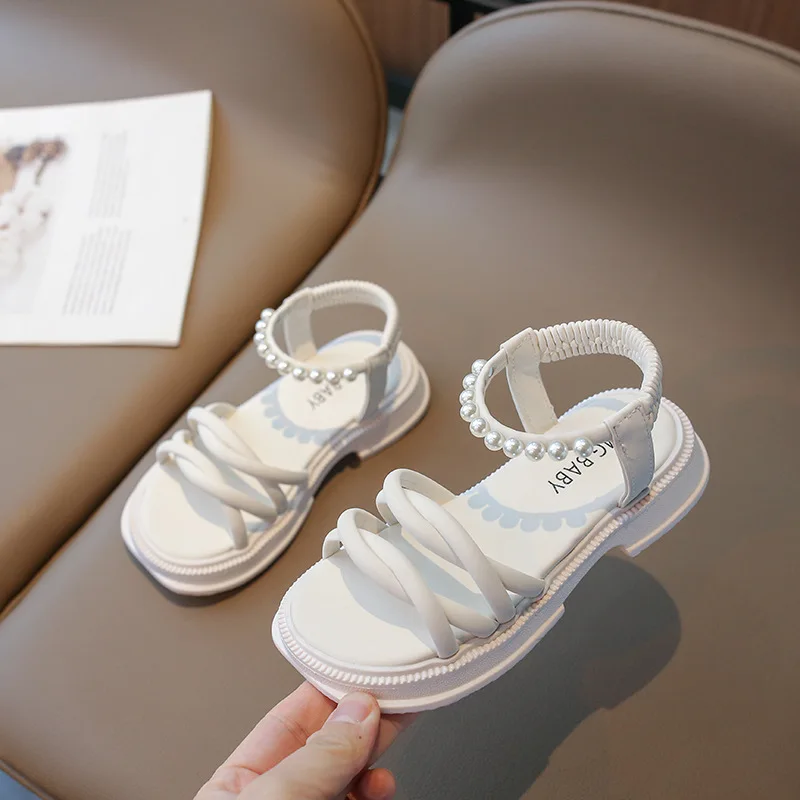 Girl Sandals Summer Children Princess Causal Pearl Beach Shoes Fashion Open-toe Kids Flat Sandals
Girl Sandals Summer Children Princess Causal Pearl Beach Shoes Fashion Open-toe Kids Flat Sandals