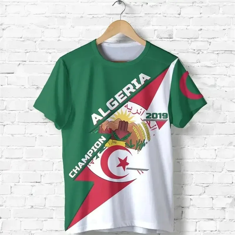 Trendy 3D Algeria Flag Printed Men's T-Shirt Fashion Soccer Style Outdoor Sports Match Special Breathable Quick-Dry Top
Trendy 3D Algeria Flag Printed Men's T-Shirt Fashion Soccer Style Outdoor Sports Match Special Breathable Quick-Dry Top