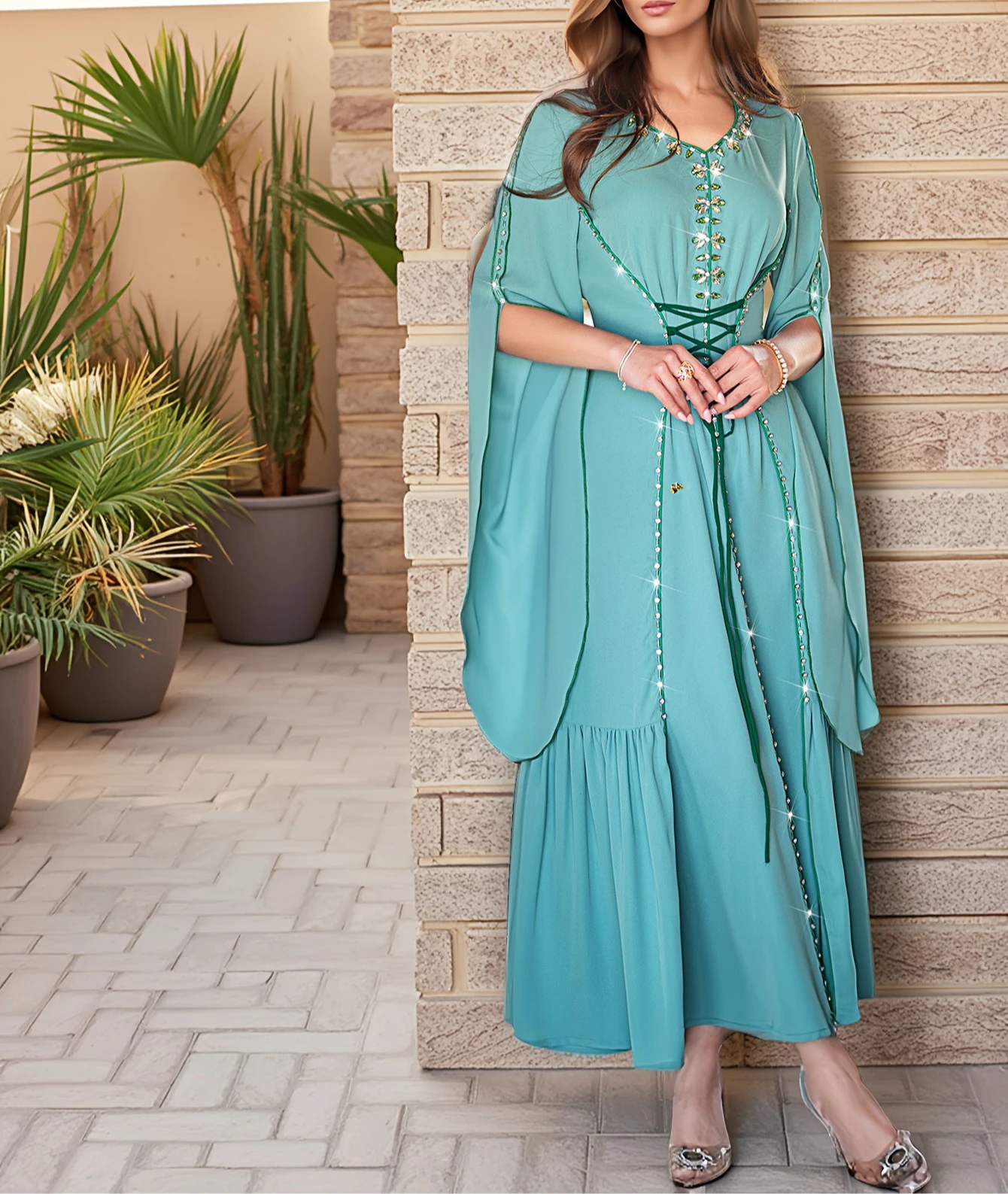 Eid Mubarak Djellaba Diamonds Dubai Abaya Muslim Women Maxi Evening Party Dress Morocco Kaftan Turkey Robe Islam Clothing Gown
Eid Mubarak Djellaba Diamonds Dubai Abaya Muslim Women Maxi Evening Party Dress Morocco Kaftan Turkey Robe Islam Clothing Gown