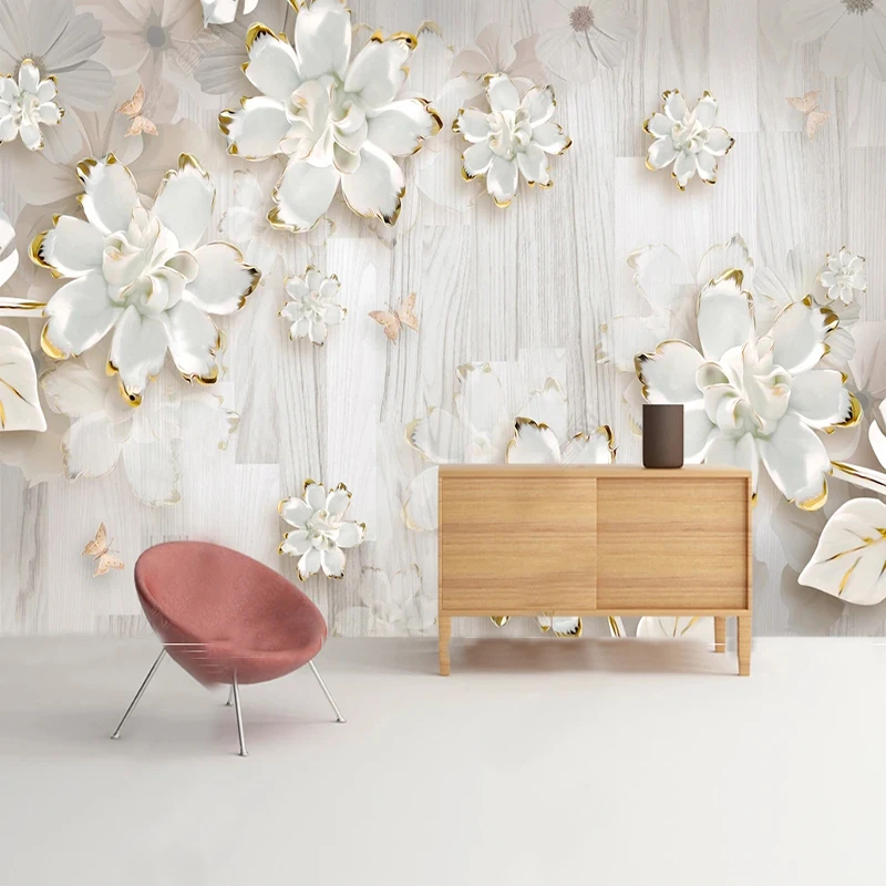 Custom Mural Wallpaper 3D Stereo Creative Relief White Flowers Wall Painting Living Room TV Sofa Background Wall Home Decor 3D
Custom Mural Wallpaper 3D Stereo Creative Relief White Flowers Wall Painting Living Room TV Sofa Background Wall Home Decor 3D