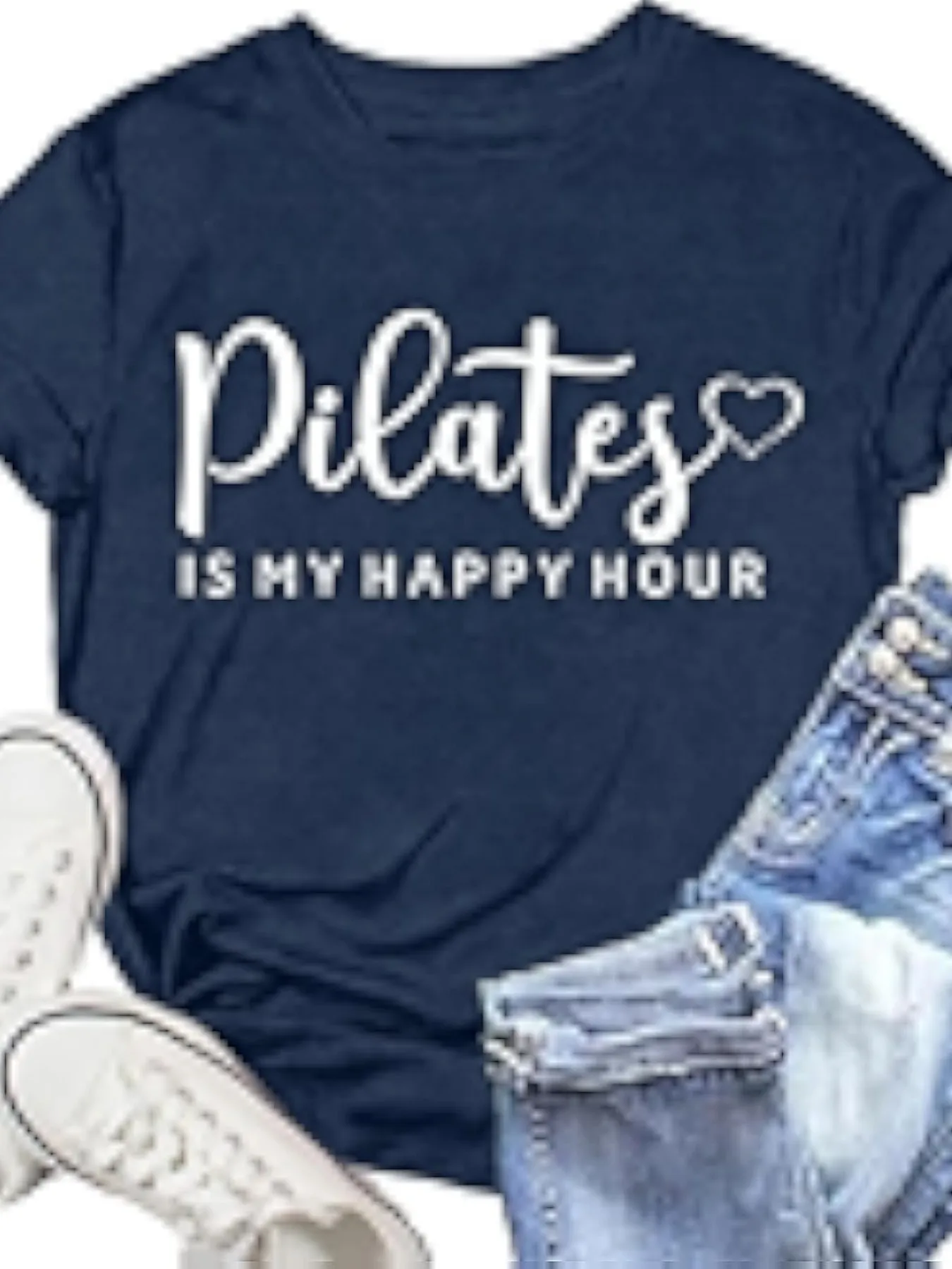 Plus size women's short sleeve T-shirt Pilates Is My Happy Hour comfortable soft fabric summer outfit women's clothing
Plus size women's short sleeve T-shirt Pilates Is My Happy Hour comfortable soft fabric summer outfit women's clothing