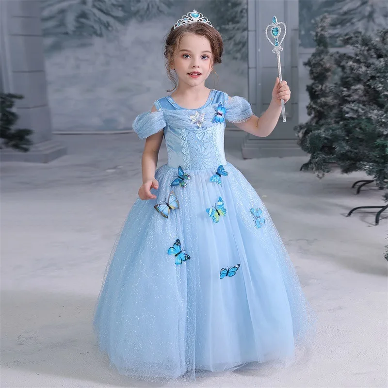 Girls Princess Dress Kids Cinderella Snow White Aurora Sofia Rapunzel Cinderella Halloween Costume Children Birthday Party Dress
Girls Princess Dress Kids Cinderella Snow White Aurora Sofia Rapunzel Cinderella Halloween Costume Children Birthday Party Dress