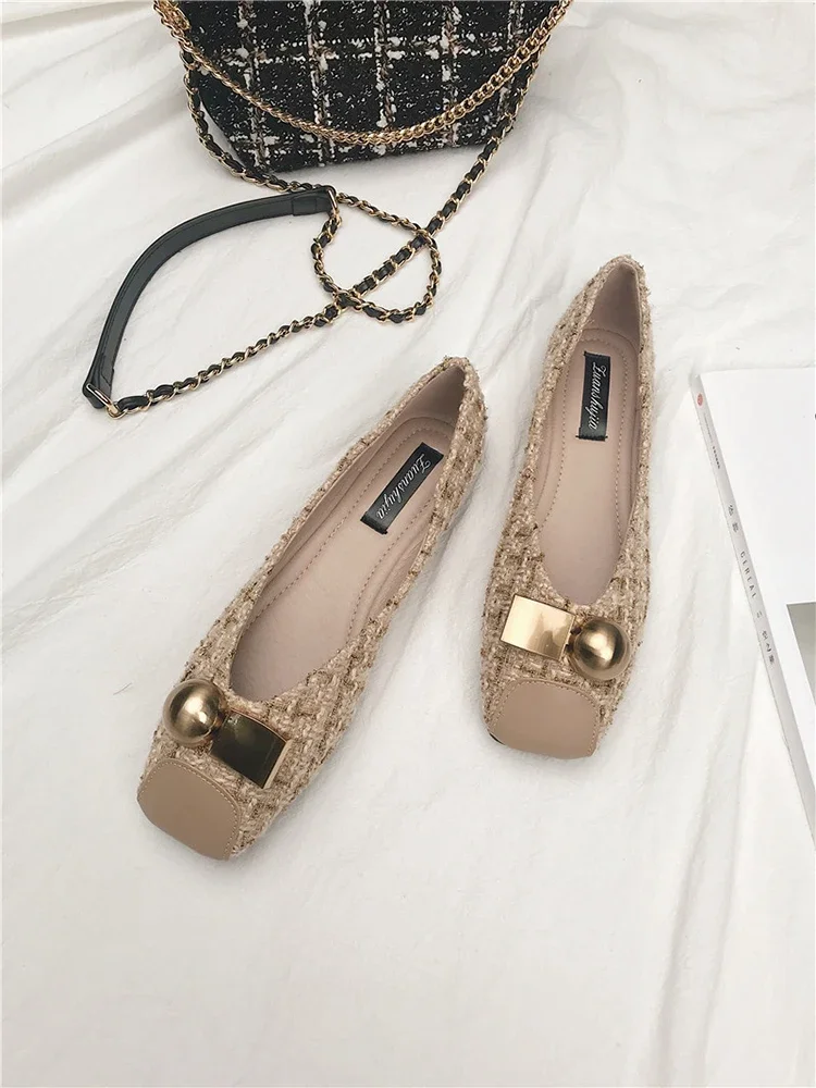 Fashion Square Toe Ballet Shoes 2025 New Spring Style Versatile Square Toe Flat Shoes Comfortable Large Casual Women's Shoes
Fashion Square Toe Ballet Shoes 2025 New Spring Style Versatile Square Toe Flat Shoes Comfortable Large Casual Women's Shoes