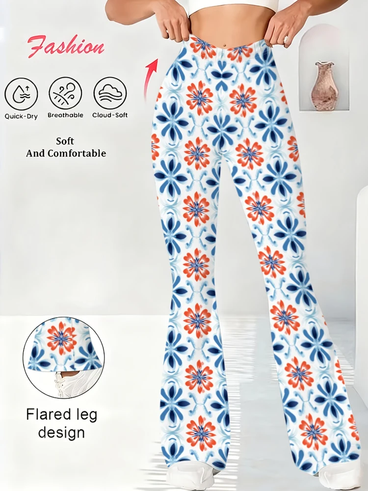 Teenage style Hioh-Rise elegant printed flared pants - stretch polyester fabric, casual style, suitable for all seasons
Teenage style Hioh-Rise elegant printed flared pants - stretch polyester fabric, casual style, suitable for all seasons