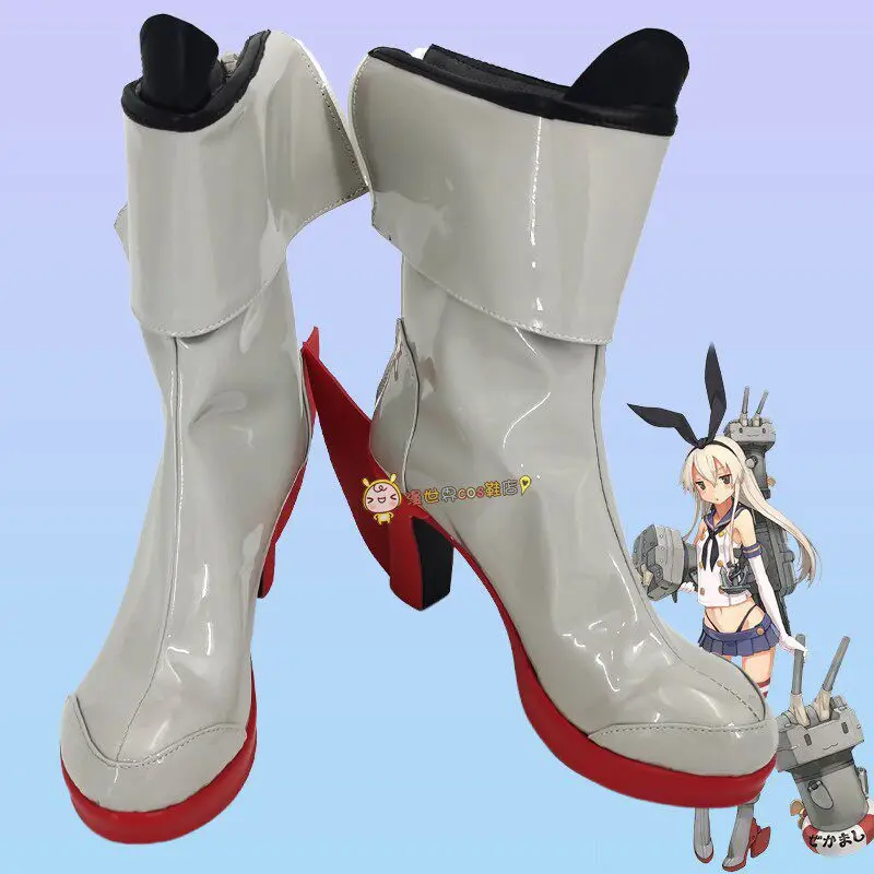Kantai Collection Shimakaze Sailor Cosplay Shoes Boots Halloween Carnival Party Costume Shoes
Kantai Collection Shimakaze Sailor Cosplay Shoes Boots Halloween Carnival Party Costume Shoes