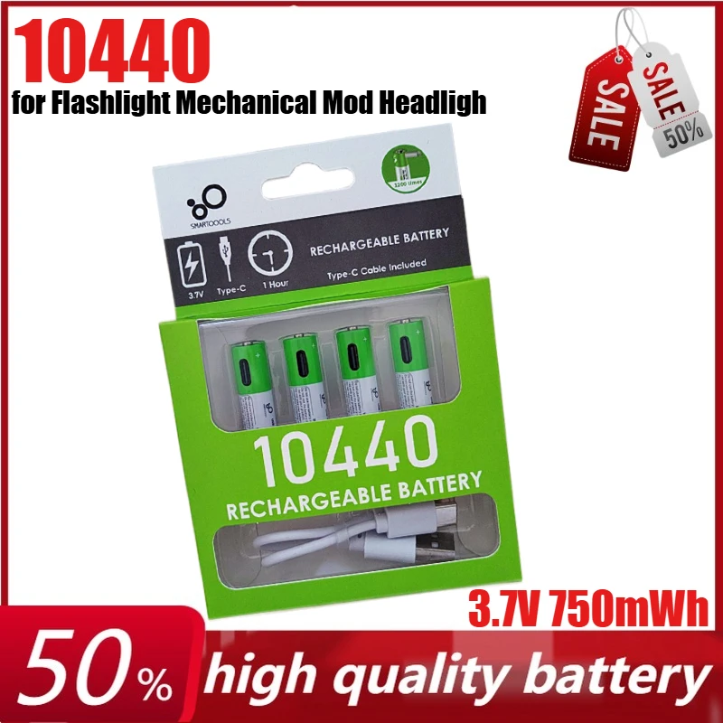 3.7V 750mWh 10440 USB Rechargeable Li-ion Battery for Flashlight Headlamp Mechanical Mod Headlight Vap Cable
3.7V 750mWh 10440 USB Rechargeable Li-ion Battery for Flashlight Headlamp Mechanical Mod Headlight Vap Cable