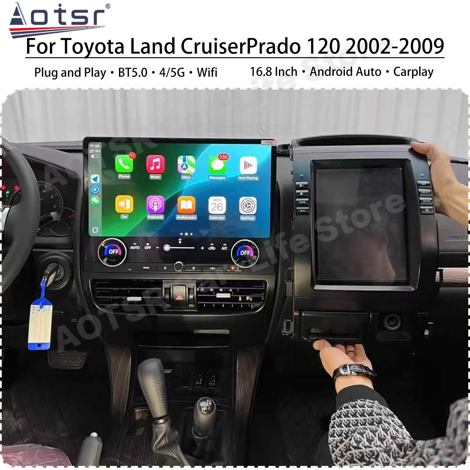 Qualcomm Multimedia Android 13 Auto Touch Screen For Toyota Land CruiserPrado120 2002~200GPS Navigation Car Radio IPS Head Unit
Qualcomm Multimedia Android 13 Auto Touch Screen For Toyota Land CruiserPrado120 2002~200GPS Navigation Car Radio IPS Head Unit