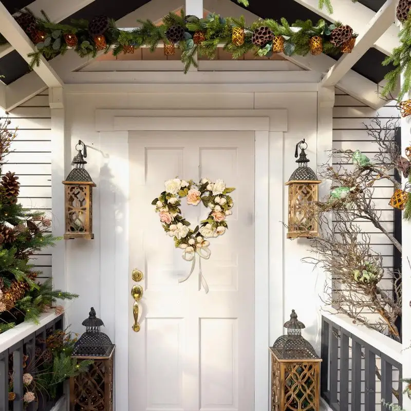 Rose Heart Wreath Outdoor Wreath Spring Wreath Wall Decor 15.7 Inch Heart Wreath Floral Wreath Front Door Sign Artificial Wreath
Rose Heart Wreath Outdoor Wreath Spring Wreath Wall Decor 15.7 Inch Heart Wreath Floral Wreath Front Door Sign Artificial Wreath