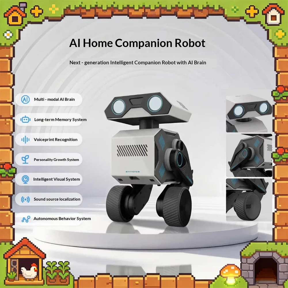 WYNDME 01 Smart Robot Intelligent Vision System AI Companion Robot Knowledge Popularization Long Term Memory System For Gifts
WYNDME 01 Smart Robot Intelligent Vision System AI Companion Robot Knowledge Popularization Long Term Memory System For Gifts