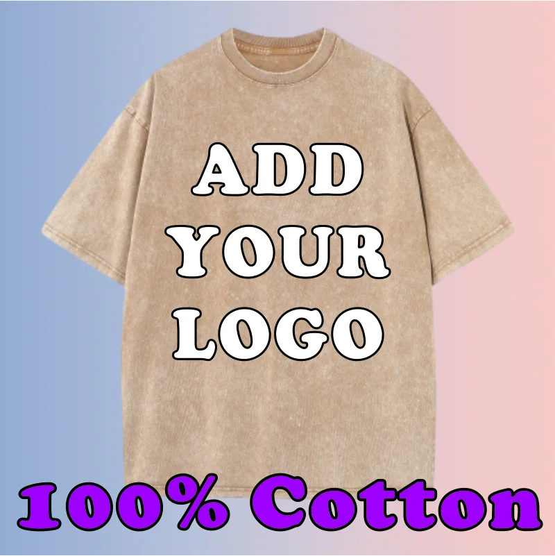 Customized printed T-shirts 230G Cotton Retro T-shirt Drop-shoulder Sleeve Men Women Solid Color Hip Hop Loose Short-sleeve Tees 
Customized printed T-shirts 230G Cotton Retro T-shirt Drop-shoulder Sleeve Men Women Solid Color Hip Hop Loose Short-sleeve Tees