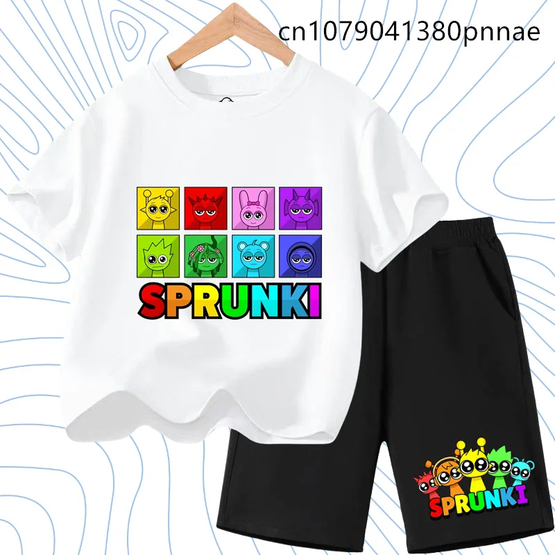 Cartoon Children Tops Tee Sport Tracksuit Summer Outfits Gift Game Sprunki Boy Girl Summer T-shirt Set Kid Clothes 2pcs Shorts
Cartoon Children Tops Tee Sport Tracksuit Summer Outfits Gift Game Sprunki Boy Girl Summer T-shirt Set Kid Clothes 2pcs Shorts