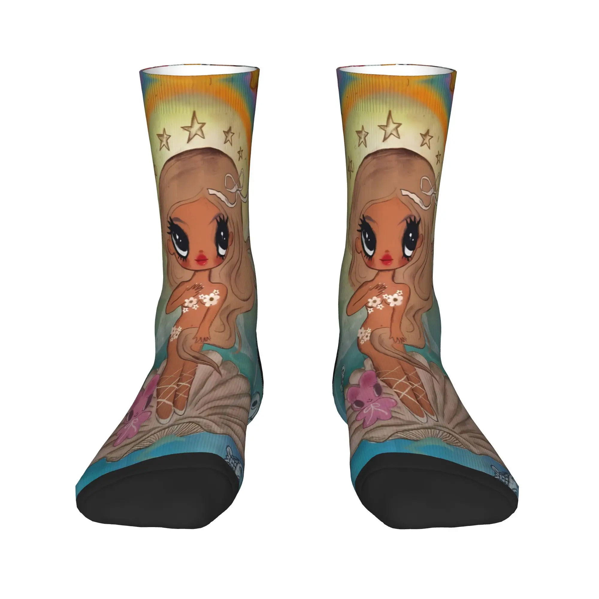 K-Karol G Rainbow Mermaid Shell Art Socks Anti Slip Stockings Men High Quality Running Sports Socks Winter Modern Printed Socks
K-Karol G Rainbow Mermaid Shell Art Socks Anti Slip Stockings Men High Quality Running Sports Socks Winter Modern Printed Socks