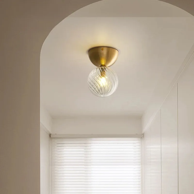Nordic Full Copper Wall Lamp Bedroom Bedside Light Parlour Background Hallway Entrance Glass Globe Dressing Room Ceiling Lights
Nordic Full Copper Wall Lamp Bedroom Bedside Light Parlour Background Hallway Entrance Glass Globe Dressing Room Ceiling Lights