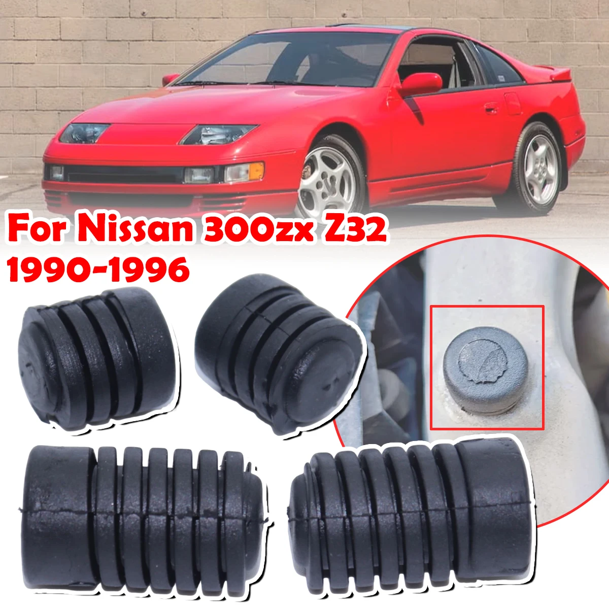 For Nissan 300zx Z32 1990 1991 1992 1993 - 1996 Car Bumper Bonnet Hood Lid Rubber Stoppers Cushion Insulator Buffer Accessories
For Nissan 300zx Z32 1990 1991 1992 1993 - 1996 Car Bumper Bonnet Hood Lid Rubber Stoppers Cushion Insulator Buffer Accessories