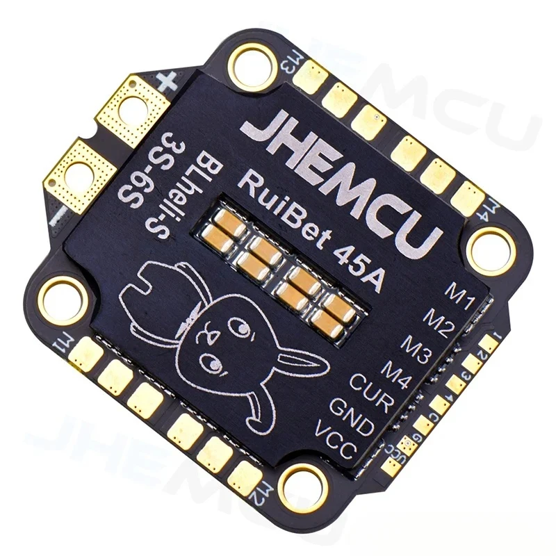 JHEMCU RuiBet 45A 55A BLHELI_S Dshot600 3-6S Brushless 4in1 ESC 30X30mm 
JHEMCU RuiBet 45A 55A BLHELI_S Dshot600 3-6S Brushless 4in1 ESC 30X30mm