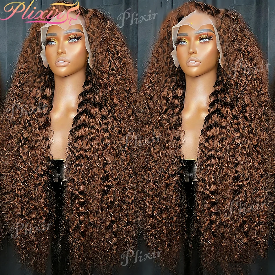 Curly Wigs Chocolate Brown Lace Front Wig 13X4 13X6 Deep Wave Lace Frontal 100% Human Hair Water Wave Brazilian Wig For Women
Curly Wigs Chocolate Brown Lace Front Wig 13X4 13X6 Deep Wave Lace Frontal 100% Human Hair Water Wave Brazilian Wig For Women