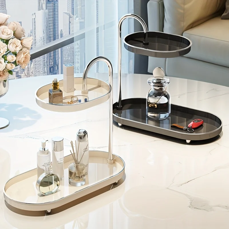 A Two-Tiered Makeup Organizer, Premium Cosmetic Storage Shelf, Stylish Dual-Layer Jewelry Holder, Bathroom Organizer
A Two-Tiered Makeup Organizer, Premium Cosmetic Storage Shelf, Stylish Dual-Layer Jewelry Holder, Bathroom Organizer