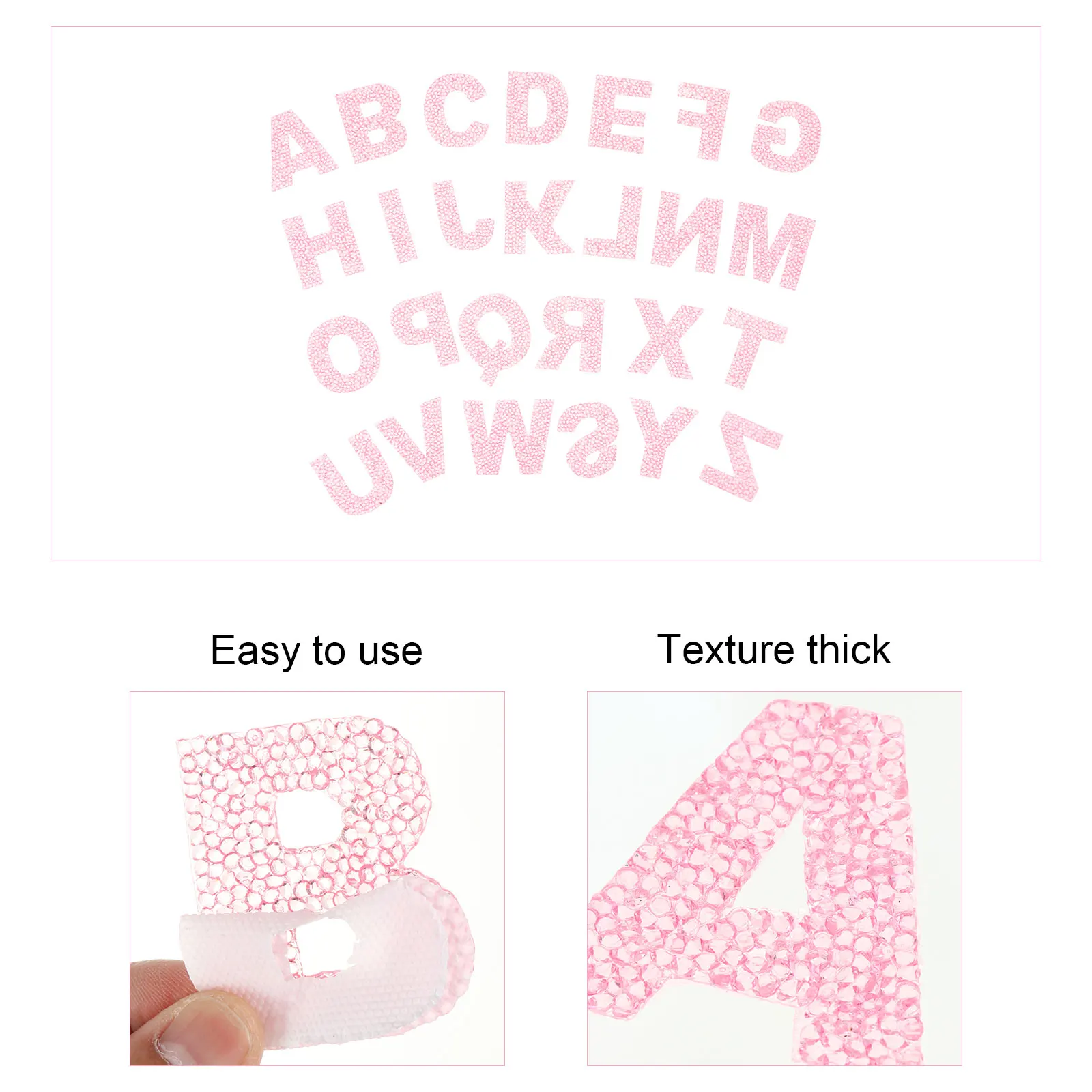Melt Adhesive Patch Applique Iron Rhinestones Stickers Alphabet Shaped Patches Sewing Embroidered Decorations Thick Texture
Melt Adhesive Patch Applique Iron Rhinestones Stickers Alphabet Shaped Patches Sewing Embroidered Decorations Thick Texture