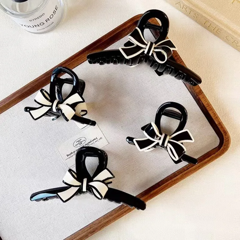 1PC/2PCS Elegant Bowknot Acetate Hair Clip, Light Luxury High-End Sense, Stylish Shark Clip for the Back of the Head
1PC/2PCS Elegant Bowknot Acetate Hair Clip, Light Luxury High-End Sense, Stylish Shark Clip for the Back of the Head