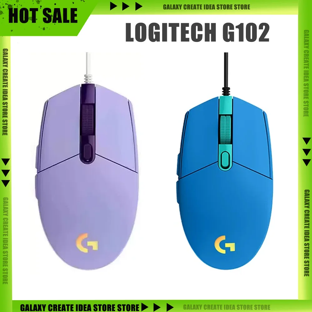 Logitech G102 Wired Gaming Mouse Lightsync RGB Ergonomics Mouse 8000DPI Lightweight PC Gamer Accessories Gifts
Logitech G102 Wired Gaming Mouse Lightsync RGB Ergonomics Mouse 8000DPI Lightweight PC Gamer Accessories Gifts