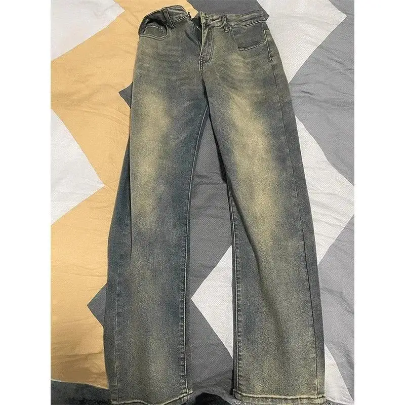 Синие узкие облегающие джинсы в стиле ретро, мужские прямые свободные и тонкие брюки High Street, прямые брюки, рабочие брюки, мужские
Синие узкие облегающие джинсы в стиле ретро, мужские прямые свободные и тонкие брюки High Street, прямые брюки, рабочие брюки, мужские