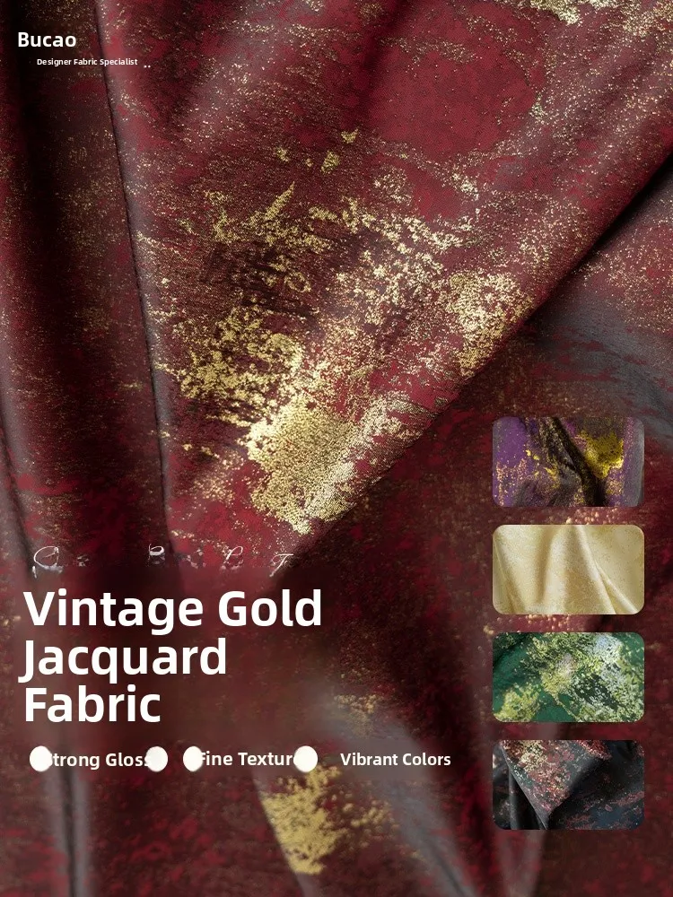 Red Gilded Gradient Texture Embroidery Tail Skirt Hanfu Qipao Clothing Fabric Polyester Fiber Retro Style
Red Gilded Gradient Texture Embroidery Tail Skirt Hanfu Qipao Clothing Fabric Polyester Fiber Retro Style