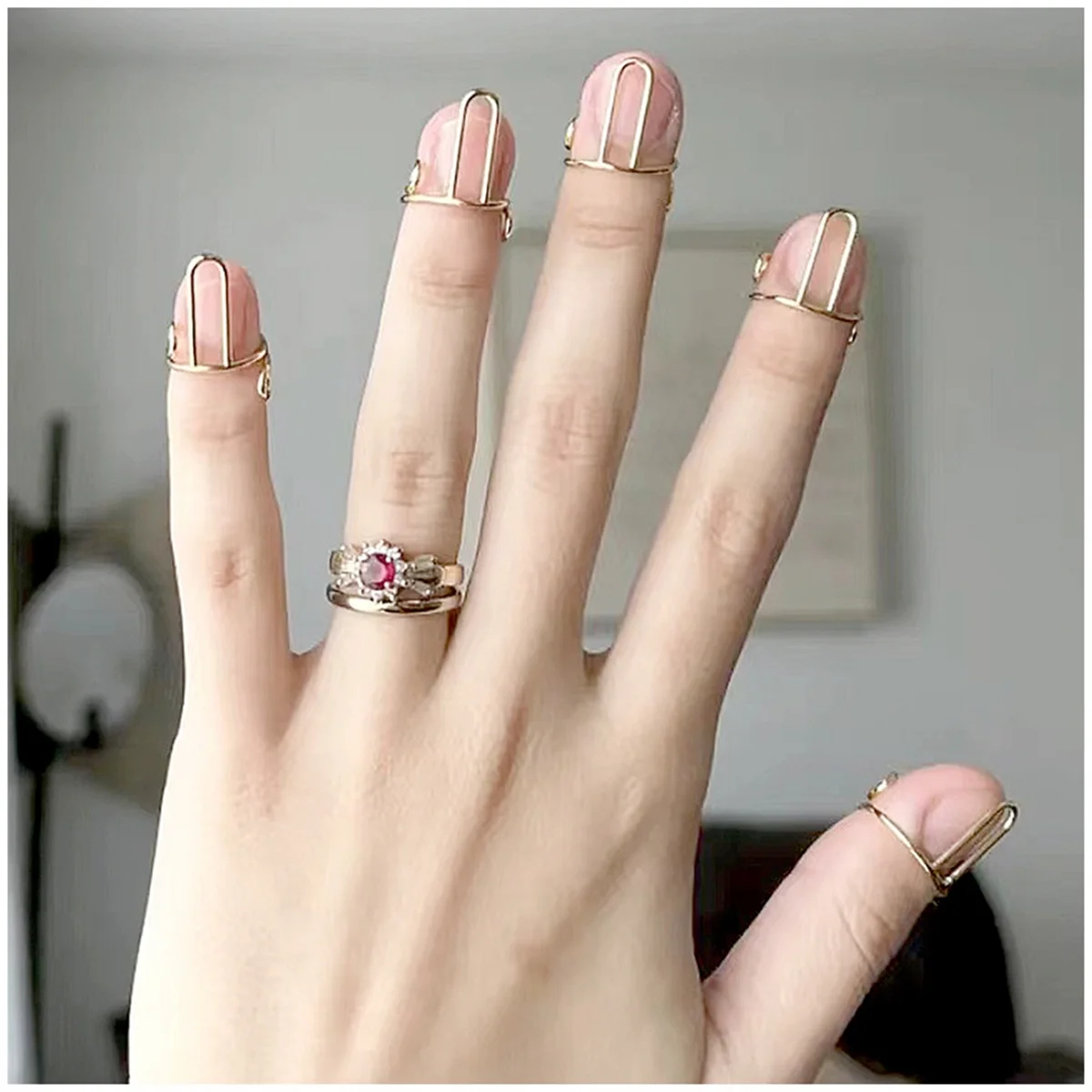 A71P 10 Pieces Sets Thin Nail Rings for Ladys Daily Fingertip Protective Cover Ring Jewelry Gift to Girlfriend Silver
A71P 10 Pieces Sets Thin Nail Rings for Ladys Daily Fingertip Protective Cover Ring Jewelry Gift to Girlfriend Silver