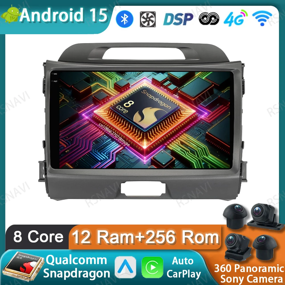 Car Radio Android 15 For KIA Sportage 2010 2011 2012 2013 2014 2015 2016 Viedo Player Multimedia GPS Qualcomm Navigation 4G LTE
Car Radio Android 15 For KIA Sportage 2010 2011 2012 2013 2014 2015 2016 Viedo Player Multimedia GPS Qualcomm Navigation 4G LTE