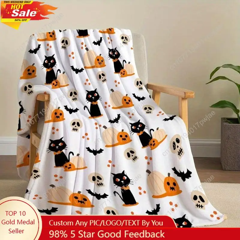 1PC Super Soft Halloween Ghost Pumpkin Blanket Perfect Gift Festival Throw Blankets For Nap Travel Sofa Bed Office Room Decor
1PC Super Soft Halloween Ghost Pumpkin Blanket Perfect Gift Festival Throw Blankets For Nap Travel Sofa Bed Office Room Decor