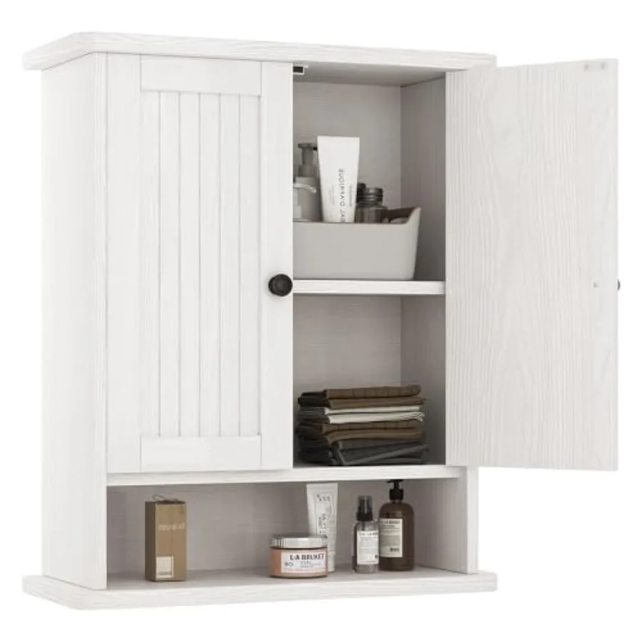 Wooden Farmhouse Style Rustic Medicine Cabinet with Two Barn Doors Wall Mounted Storage Cabinet with Open and Hidden Storage Sp
Wooden Farmhouse Style Rustic Medicine Cabinet with Two Barn Doors Wall Mounted Storage Cabinet with Open and Hidden Storage Sp