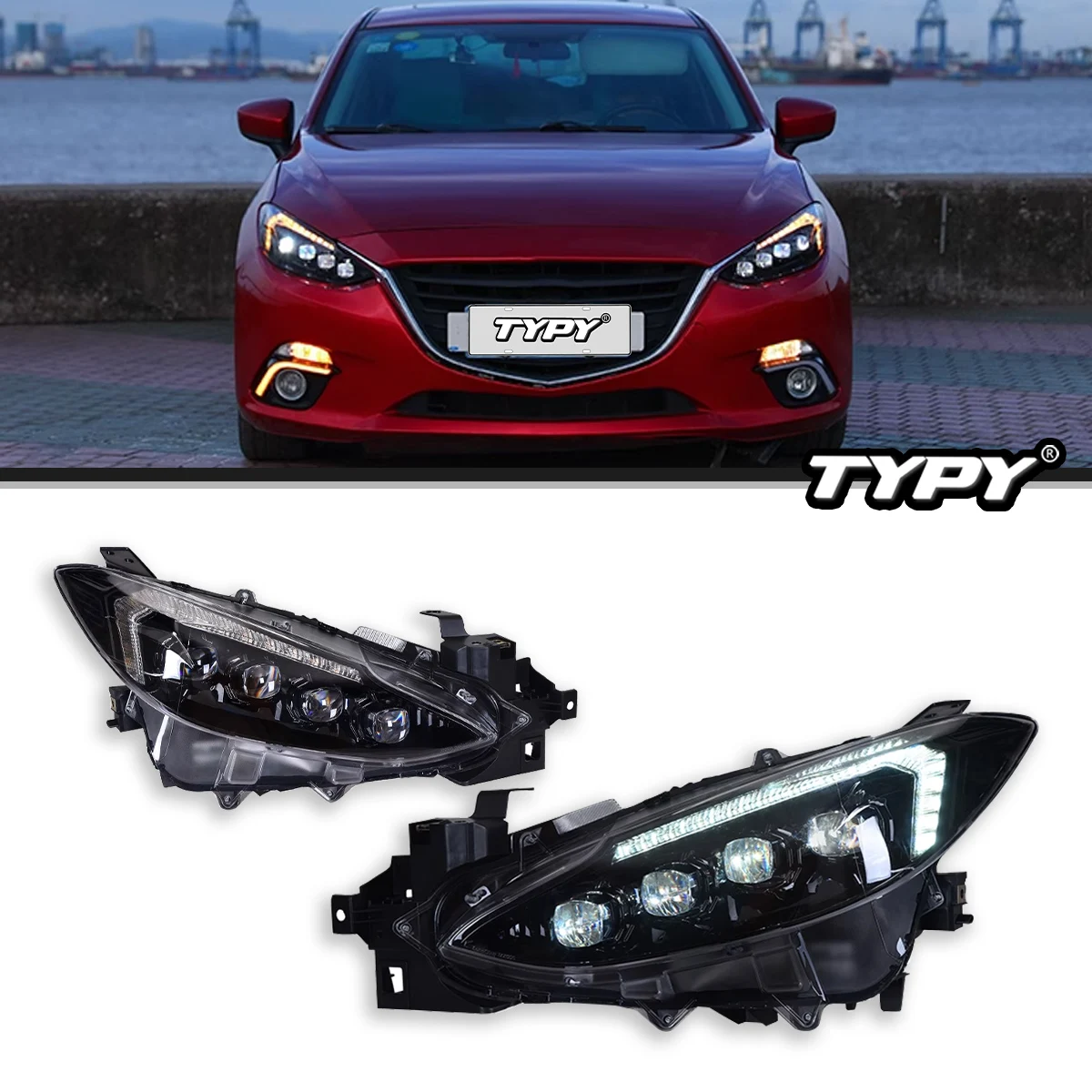TYPY Car Lights For Mazda 3 Axela Headlights 2014-2016 LED Projetor head Lamp Daytime Running Light Automotive Accessories
TYPY Car Lights For Mazda 3 Axela Headlights 2014-2016 LED Projetor head Lamp Daytime Running Light Automotive Accessories
