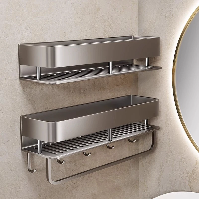 Wall-Mounted Bathroom Storage Shelf with No Drilling Required for Bathroom Sink Vanity and Toilet Wall Storage Racks
Wall-Mounted Bathroom Storage Shelf with No Drilling Required for Bathroom Sink Vanity and Toilet Wall Storage Racks
