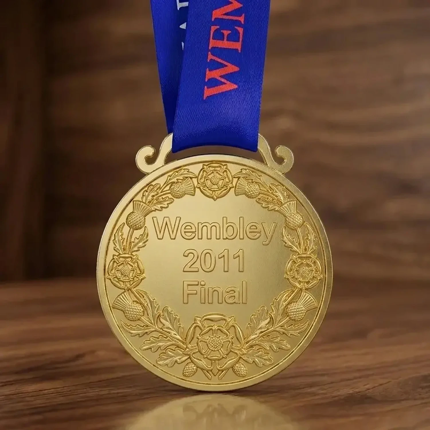 Wembley 2011 Style Football Award Medal with Ribbon for Fans Collection
Wembley 2011 Style Football Award Medal with Ribbon for Fans Collection