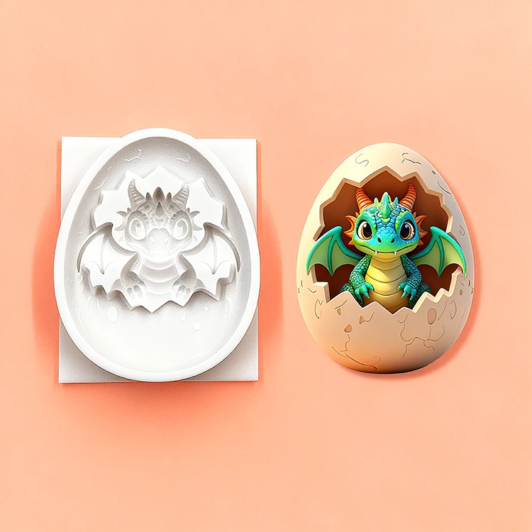 Cute Dragon Silicone Molds Dragon Baby in Egg Flying Dragon Fondant Candy Chocolate Mould Resin Molds Cake Decorating Tools
Cute Dragon Silicone Molds Dragon Baby in Egg Flying Dragon Fondant Candy Chocolate Mould Resin Molds Cake Decorating Tools