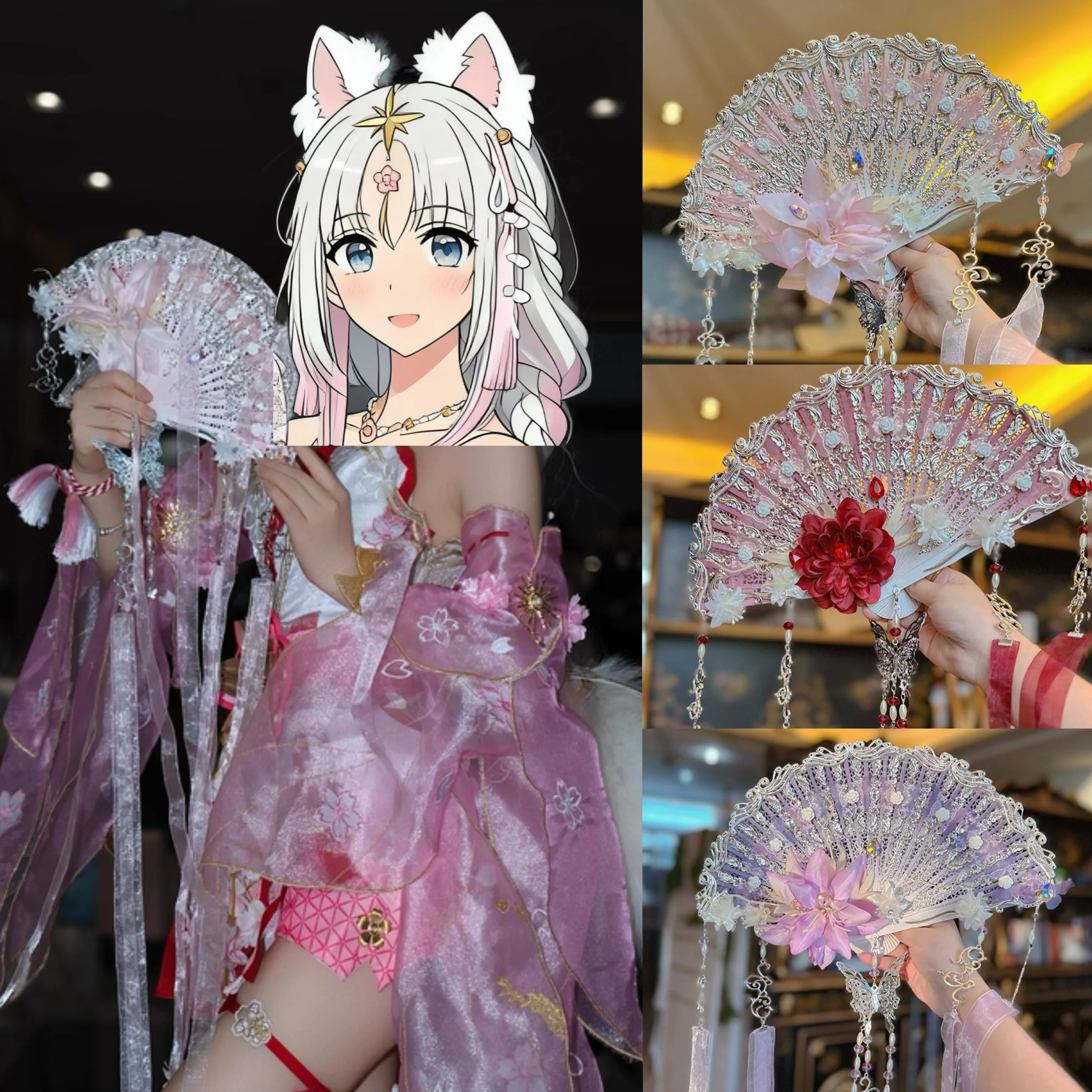 Lolita Original Handmade Antique Style Performance Photography Children's Runway Props Fans Cosplay Clothing Accessories
Lolita Original Handmade Antique Style Performance Photography Children's Runway Props Fans Cosplay Clothing Accessories