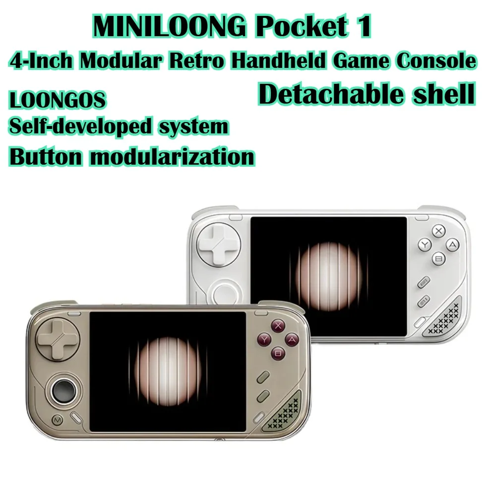 MINILOONG Pocket 1 Open Source Retro Handheld Game Console 4 Inch HD Screen Detachable Shell Portable Nostalgic Gaming Console
MINILOONG Pocket 1 Open Source Retro Handheld Game Console 4 Inch HD Screen Detachable Shell Portable Nostalgic Gaming Console