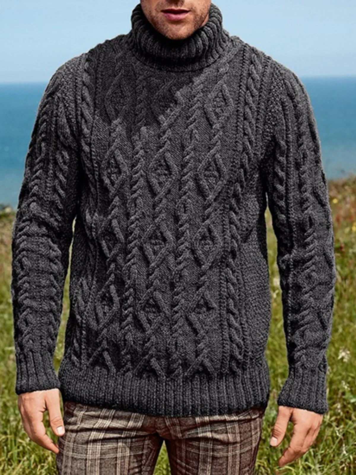 High Collar Faionable Knitwear Men's Autumn Winter New Sle Slim Fit Warm Pullover Sweater Color Commute Sle
High Collar Faionable Knitwear Men's Autumn Winter New Sle Slim Fit Warm Pullover Sweater Color Commute Sle