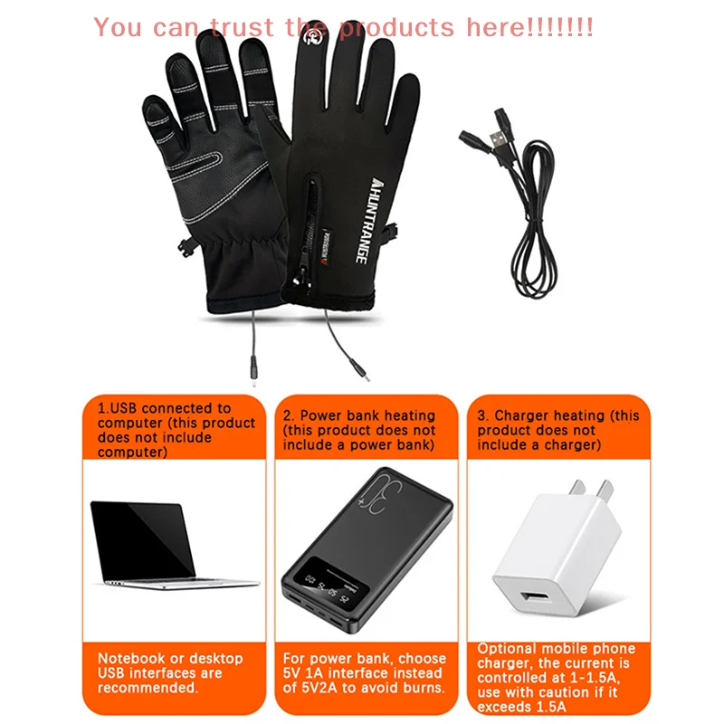 Men Cycling Skiing Fishing Biker Gloves Bicycle Accessories Heated Gloves Winter Liner Charge Electric Full Finger Gloves
Men Cycling Skiing Fishing Biker Gloves Bicycle Accessories Heated Gloves Winter Liner Charge Electric Full Finger Gloves