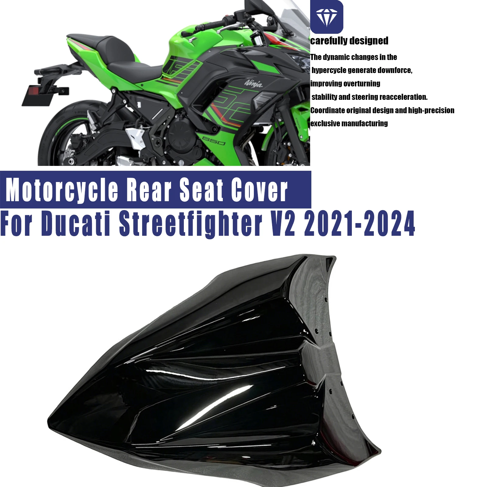 Motorcycle Rear Seat Cover Rear Passenger Pillion Seat Cover Fairing For Kawasaki Z650 NINJA 650 2017-2020 2021 2022 2023
Motorcycle Rear Seat Cover Rear Passenger Pillion Seat Cover Fairing For Kawasaki Z650 NINJA 650 2017-2020 2021 2022 2023