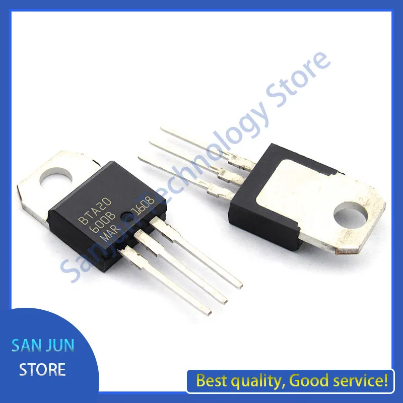new BTA20-600B TO-220 20A/600V Large chip Triac (Thyristor)
new BTA20-600B TO-220 20A/600V Large chip Triac (Thyristor)