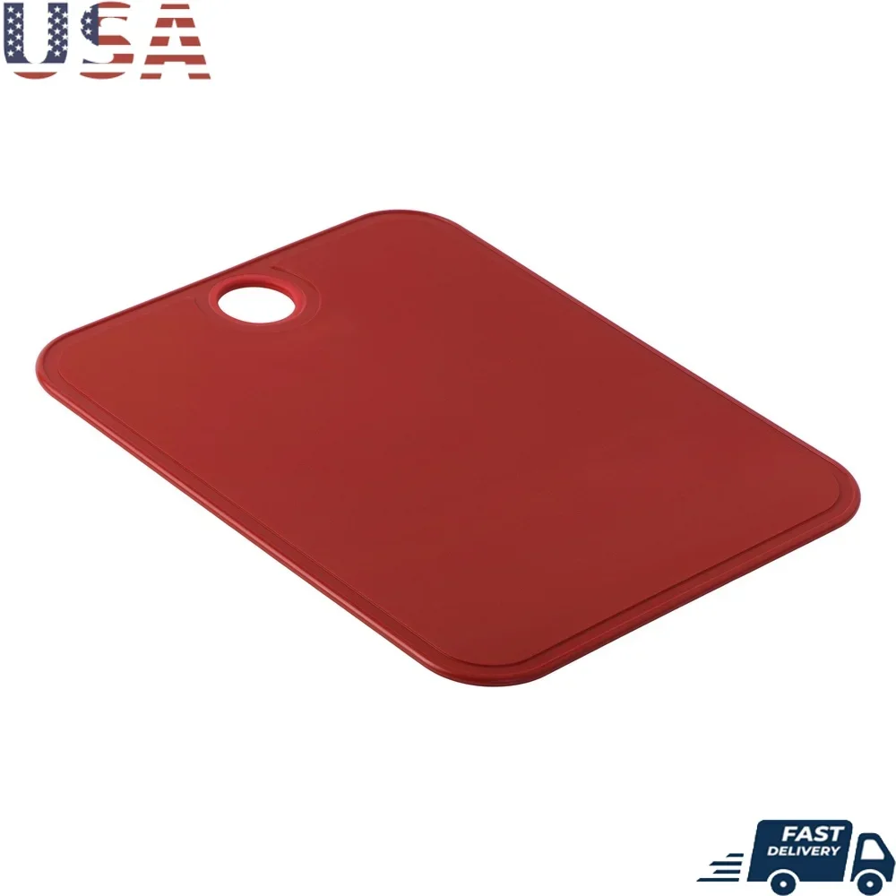 Non-Slip Polypropylene Cutting Board 14x11 Heavy Duty Kitchen Chopping Board Dishwasher Safe Juice Grooves Gripper Bottom Red
Non-Slip Polypropylene Cutting Board 14x11 Heavy Duty Kitchen Chopping Board Dishwasher Safe Juice Grooves Gripper Bottom Red