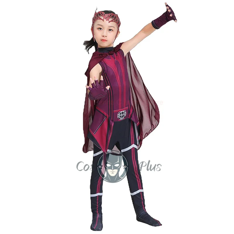 Girls Scarlet Witch Costume Superhero Party Wanda Django Maximoff Cosplay Jumpsuits Cloaks Costumes Halloween Children Clothes
Girls Scarlet Witch Costume Superhero Party Wanda Django Maximoff Cosplay Jumpsuits Cloaks Costumes Halloween Children Clothes