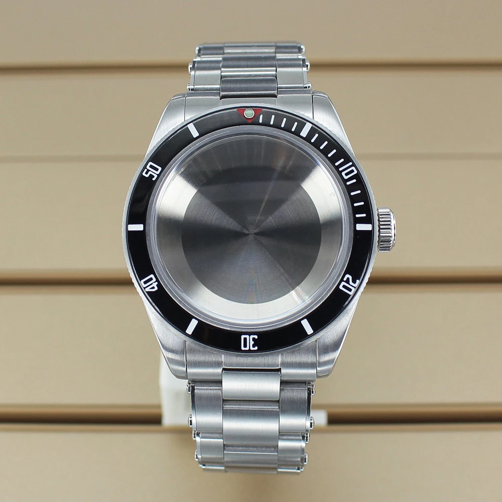 38.8mm Silver Watch Case Stainless Steel Butterfly Buckle Strap For Seiko NH35 NH36 NH38 NH34 Automatic Movement 200M Waterproof
38.8mm Silver Watch Case Stainless Steel Butterfly Buckle Strap For Seiko NH35 NH36 NH38 NH34 Automatic Movement 200M Waterproof