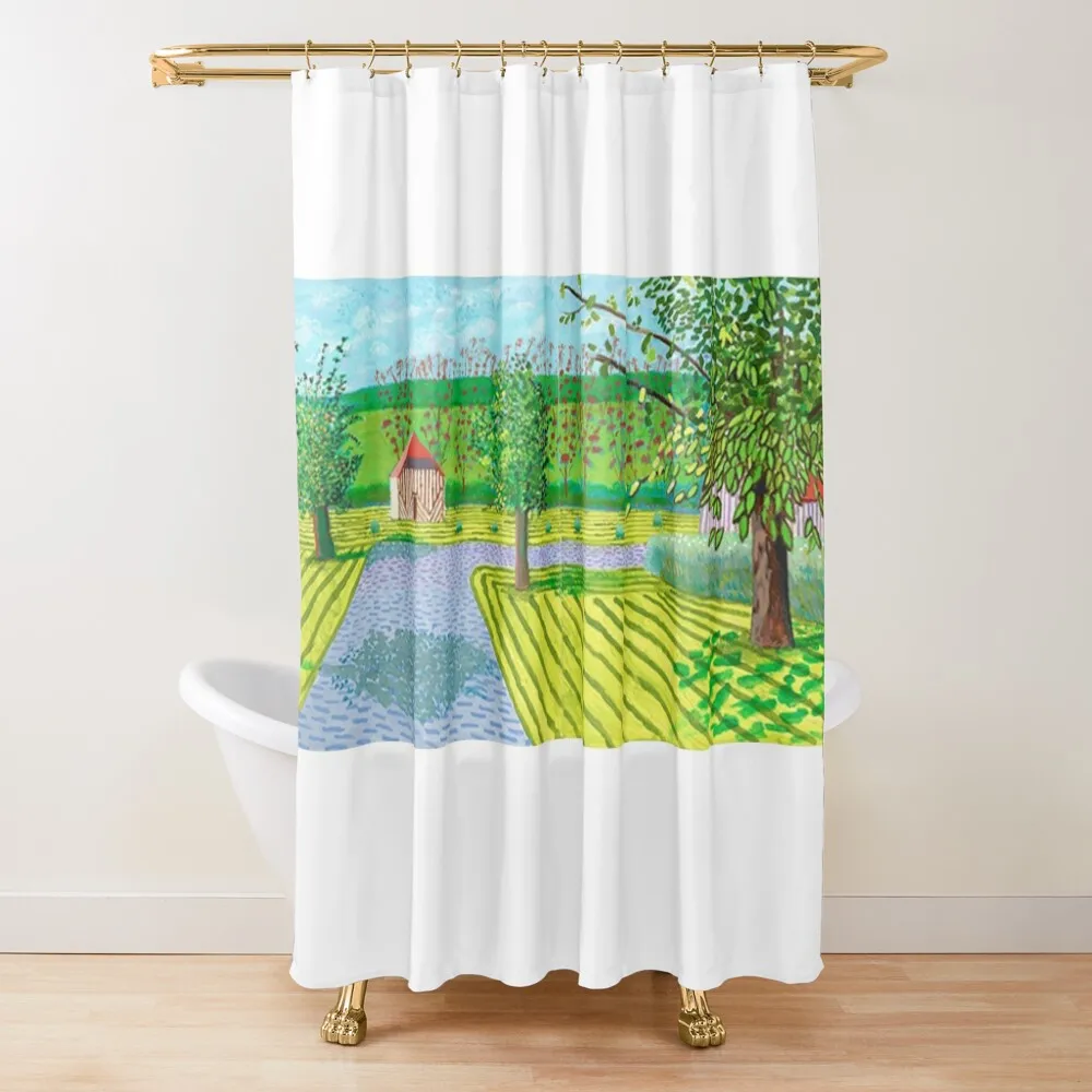 Ma Normandie || David Hockney Shower Curtain Luxury Bathroom Set For Bathroom Curtain
Ma Normandie || David Hockney Shower Curtain Luxury Bathroom Set For Bathroom Curtain