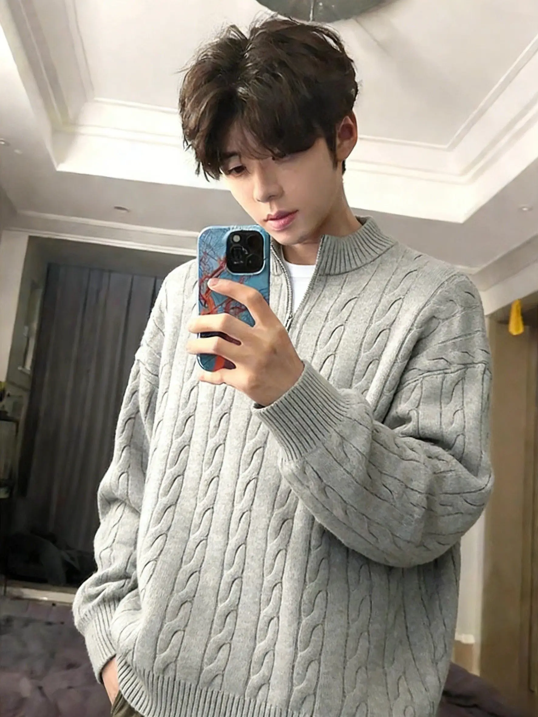 Loose Fit Men's Knitted Sweater Lazy Style Turtleneck Twist Casual Knitwear Autumn Winter Comfortable Soft Long Sleeve Top
Loose Fit Men's Knitted Sweater Lazy Style Turtleneck Twist Casual Knitwear Autumn Winter Comfortable Soft Long Sleeve Top