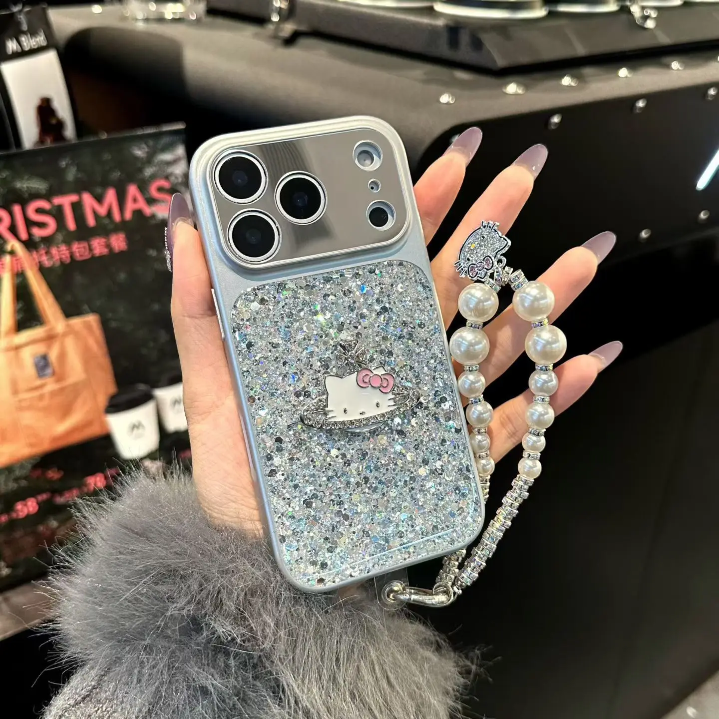 Cute Bling Hello Kitty Phone Case with Chain for iPhone 17 16 15 Pro Max Protective Girl Gift
Cute Bling Hello Kitty Phone Case with Chain for iPhone 17 16 15 Pro Max Protective Girl Gift