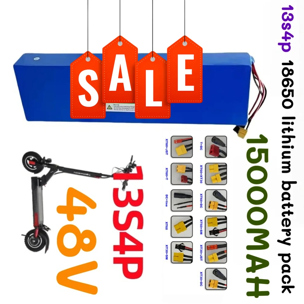 48V 13S4P 15000mAh Electric Scooters Li-ion Battery, with BMS Protection System, for Kugoo M4/M4Pro/MaxSpeed Series Battery
48V 13S4P 15000mAh Electric Scooters Li-ion Battery, with BMS Protection System, for Kugoo M4/M4Pro/MaxSpeed Series Battery