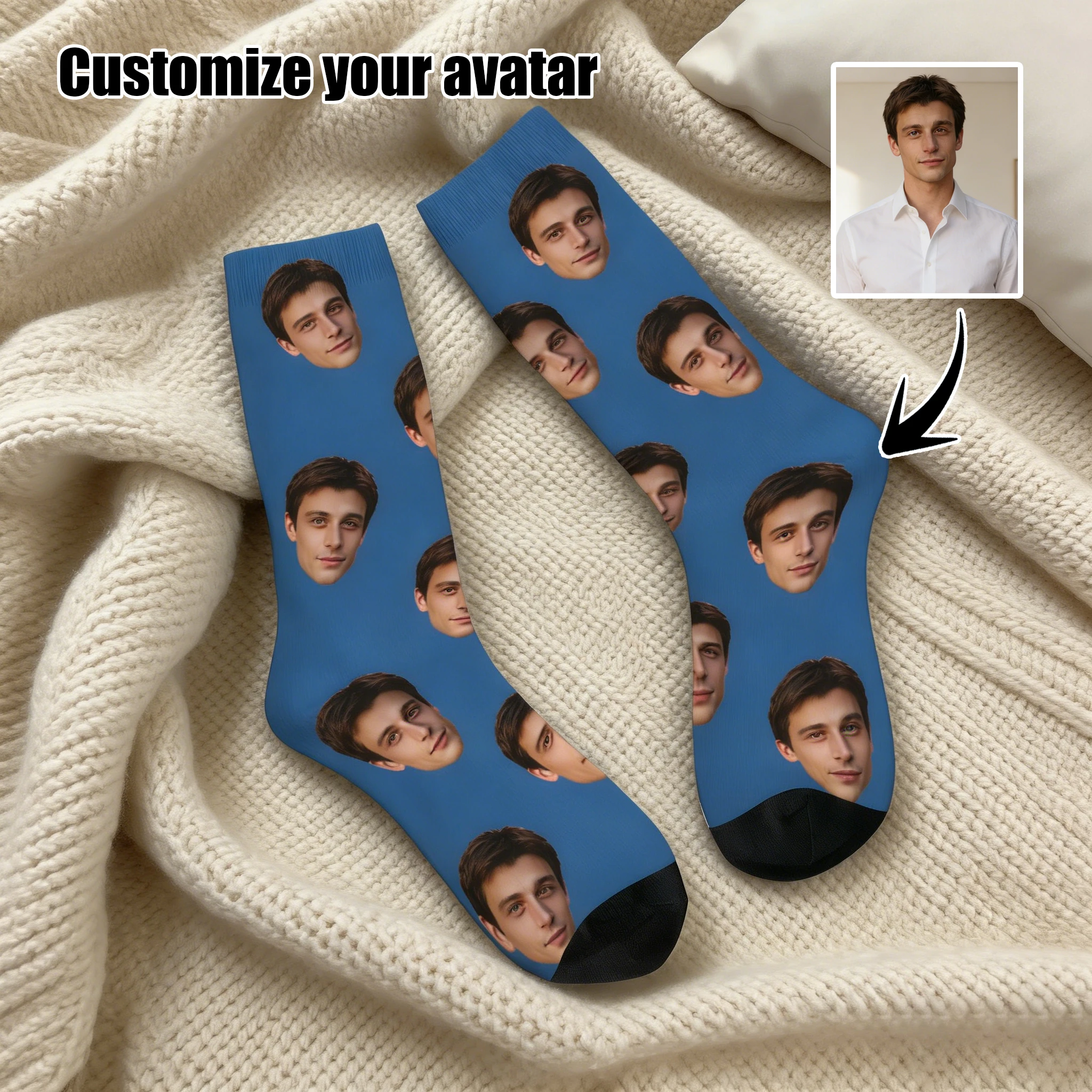 Custom avatar socks for men and women custom photo socks personalized picture socks photo socks personalized gifts
Custom avatar socks for men and women custom photo socks personalized picture socks photo socks personalized gifts
